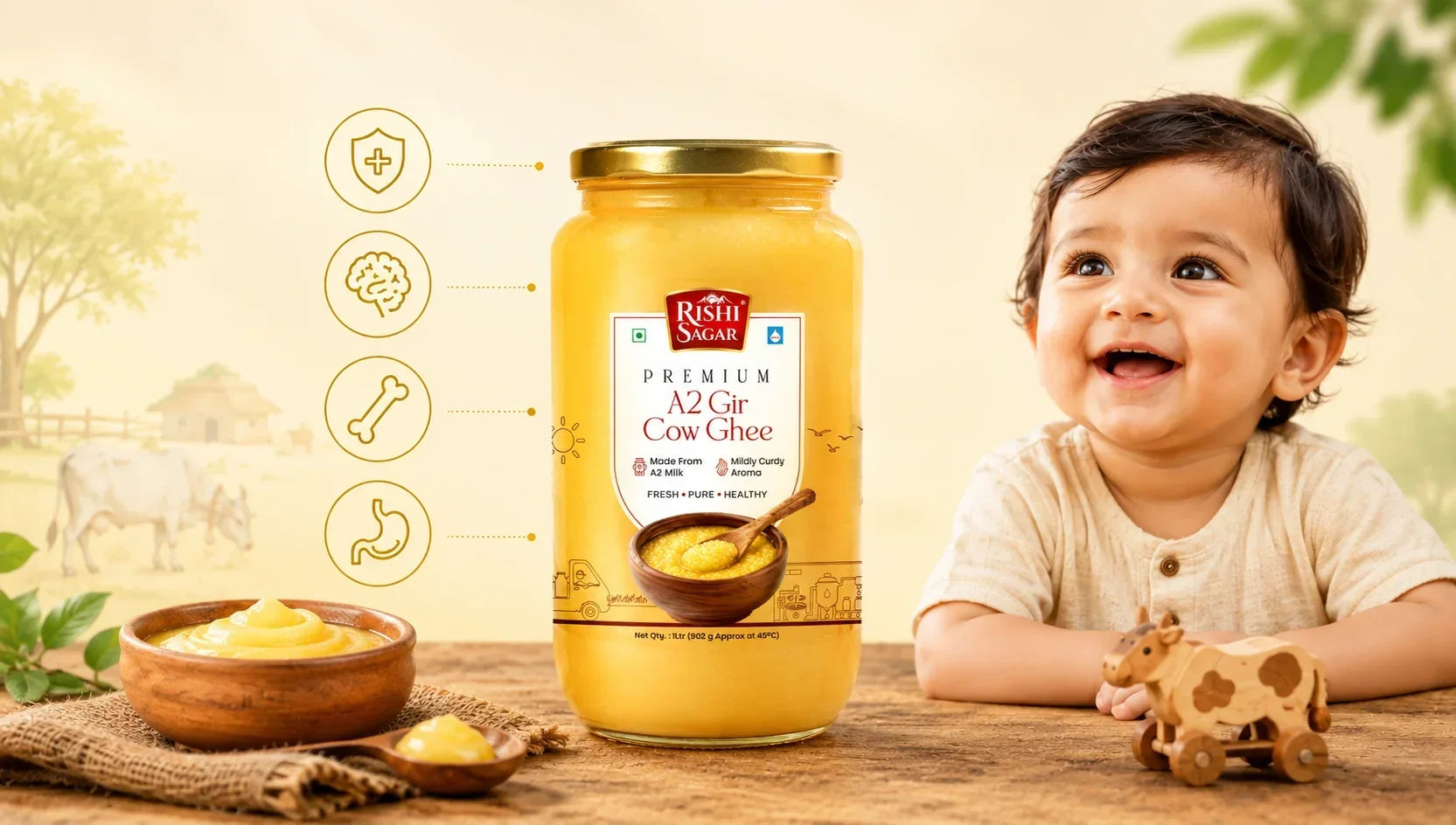Benefits of A2 Cow Desi Ghee