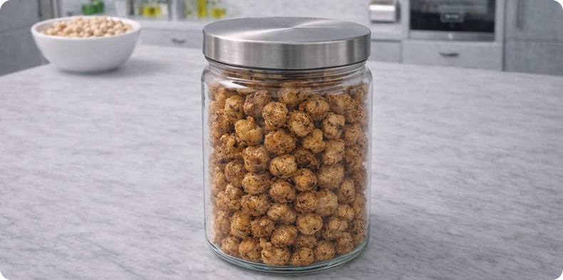 Let the makhana cool all the way down before you serve it. To keep them crisp, store them in an airtight container.