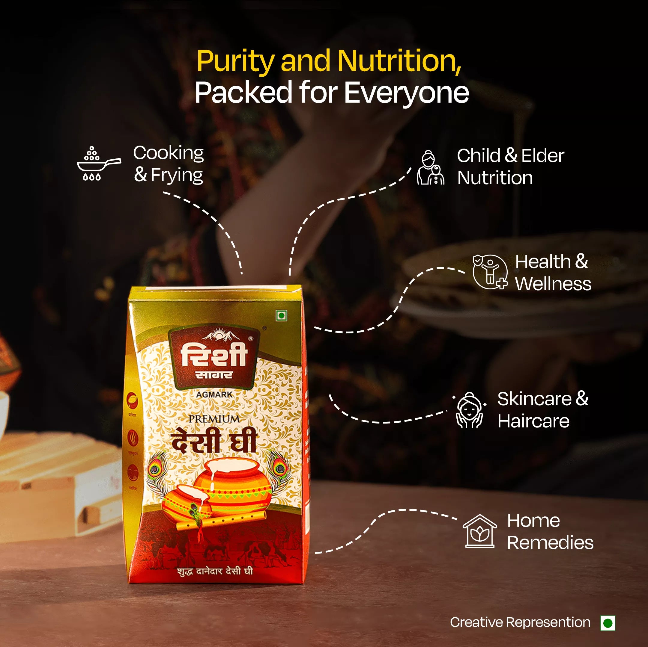 A2 COW DesI Ghee Tetra pack